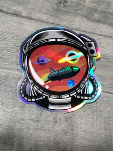 M87 Black Hole Helmet Holographic Sticker