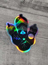 Load image into Gallery viewer, Logo Paw Holographic Sticker