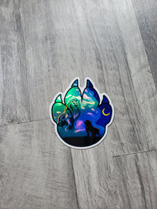 LK Tribute Paw Holographic Sticker