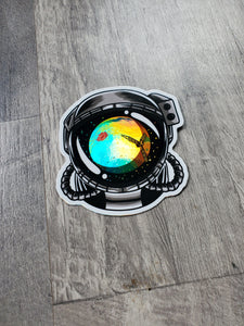 Jupiter Helmet Holographic Sticker