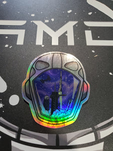 SpaceX Tribute Sticker Holographic