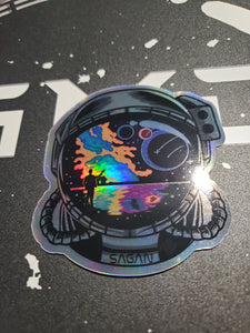 Cosmic Ocean Helmet [ Sagan Tribute Edition ] Holo sticker