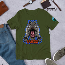 Load image into Gallery viewer, Discovery is Violent (Blue) Indominus Rex - T-Shirt