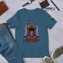 Load image into Gallery viewer, Discovery is Violent (Blue) Indominus Rex - T-Shirt
