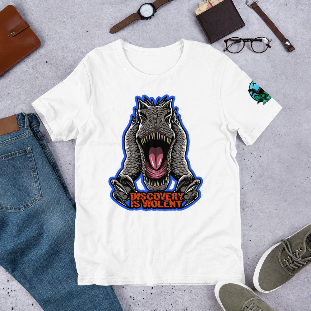 Discovery is Violent (Blue) Indominus Rex - T-Shirt
