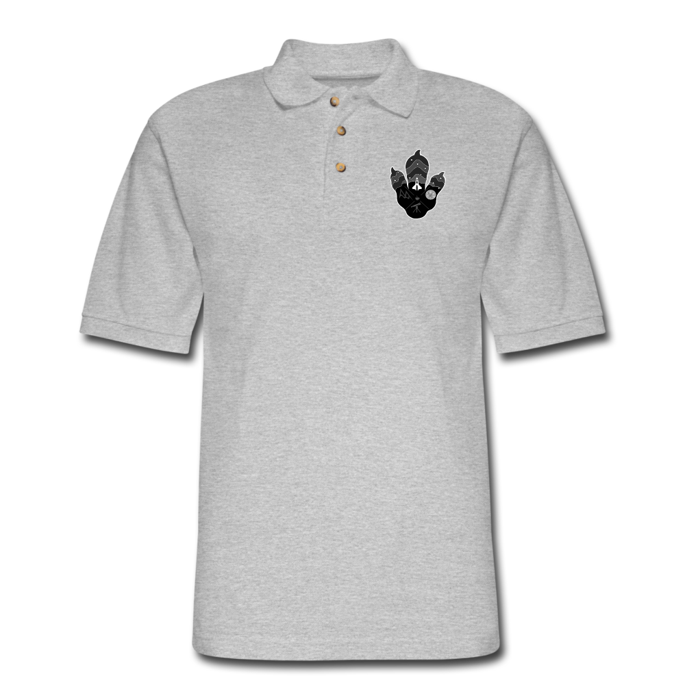 Logo Paw - Polo Shirt - heather gray