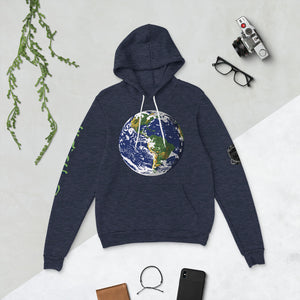 Earth Hoodie [ Personalized Back Text + # ]